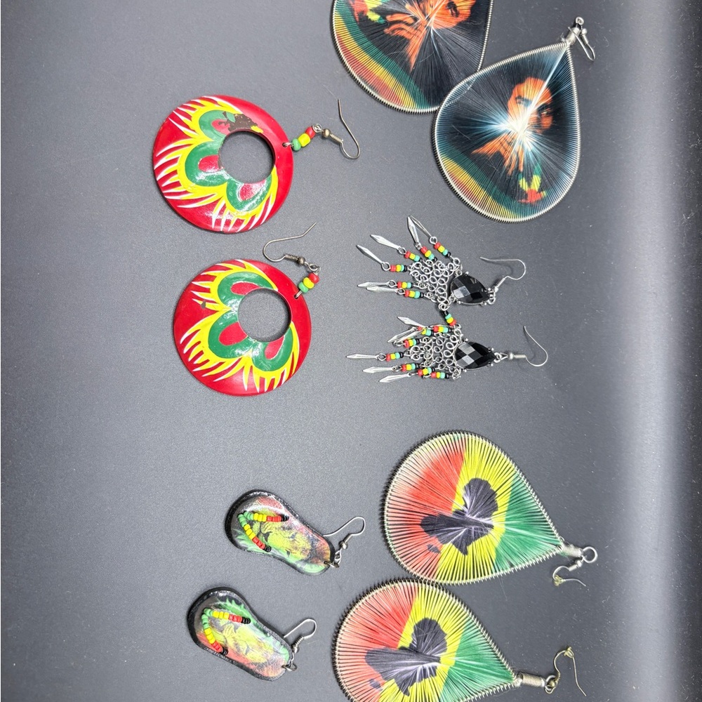 Vibrant Multicolor Earring Set